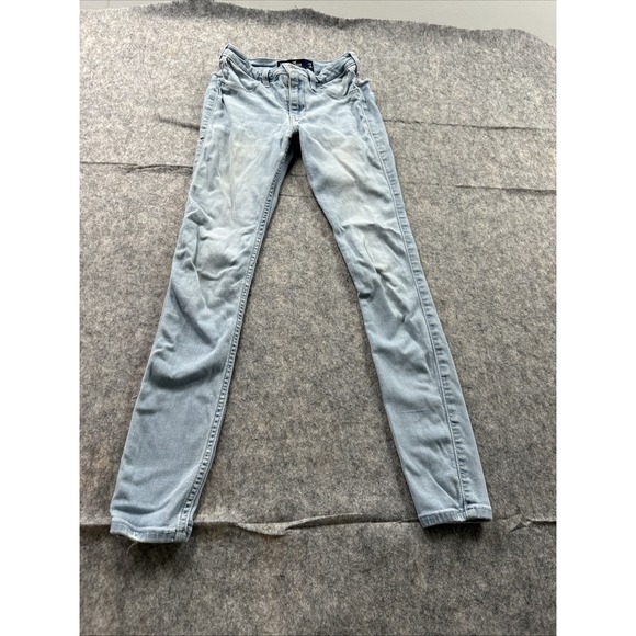 Hollister Women's Mid Rise Jean Legging Advanced Stretch Distressed 0R 24/28 - Picture 1 of 16